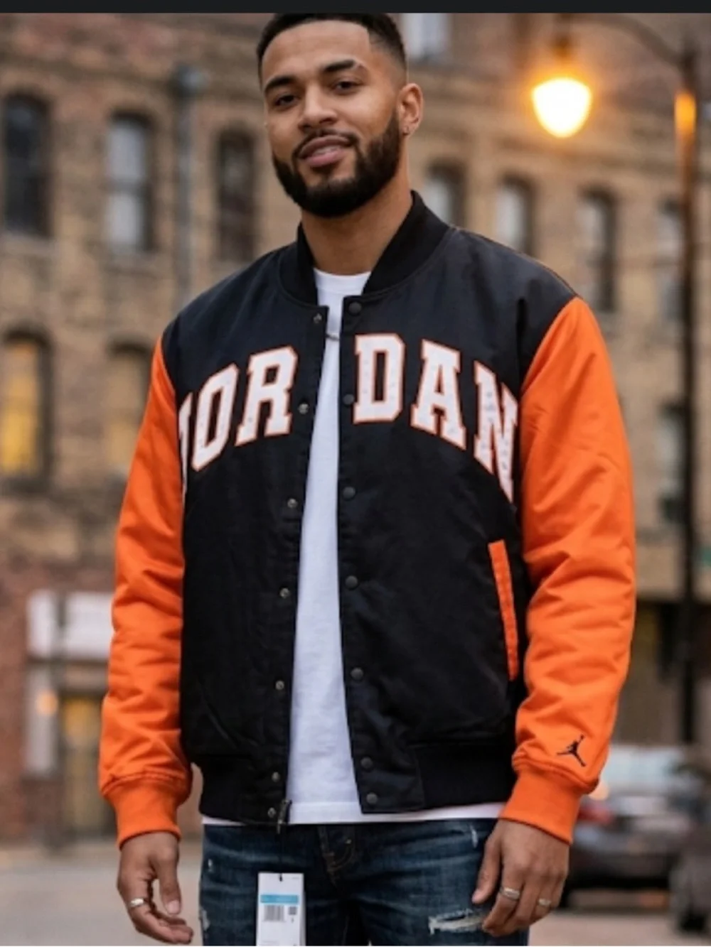 Jordan Brooklyn Collegiate Varsity Jacket Men's size medium NWT